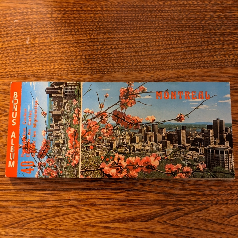 Montreal Quebec Vintage 80s booklet postcards and mini bonus postcards